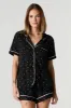 Ribbed Contrast Trim Top & Short 2 Piece Pajama Set sold by Charlotte Russe