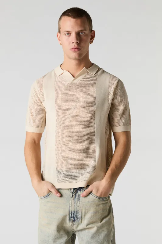 Crochet Polo Top sold by Charlotte Russe