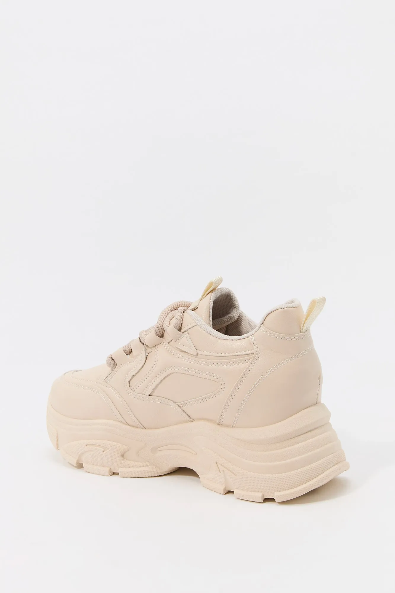 Faux Leather Chunky Platform Sneaker sold by Charlotte Russe product image thumbnail 4