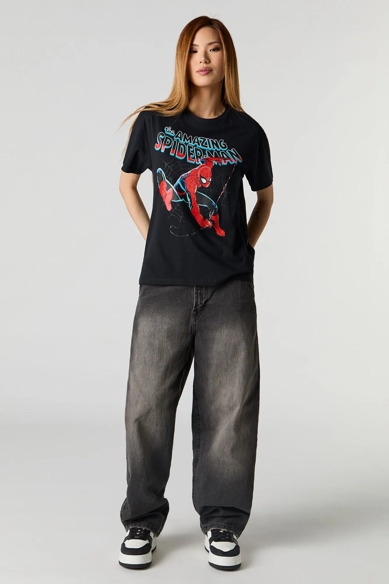 The Amazing Spider-Man Graphic Boyfriend T-Shirt sold by Charlotte Russe product image thumbnail 3