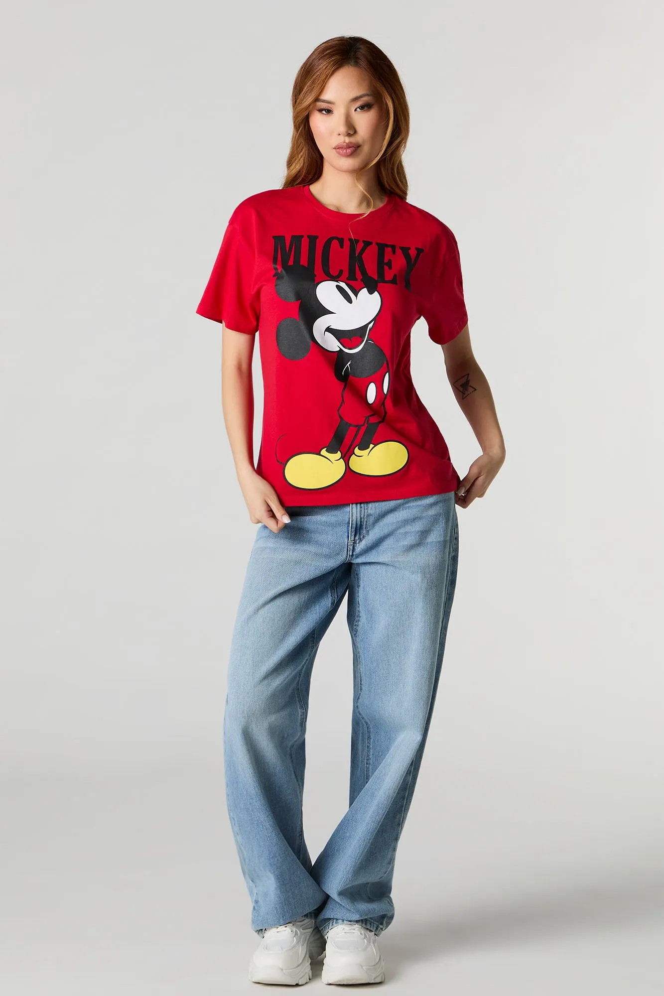 Mickey 28 Graphic Boyfriend T-Shirt sold by Charlotte Russe product image thumbnail 3
