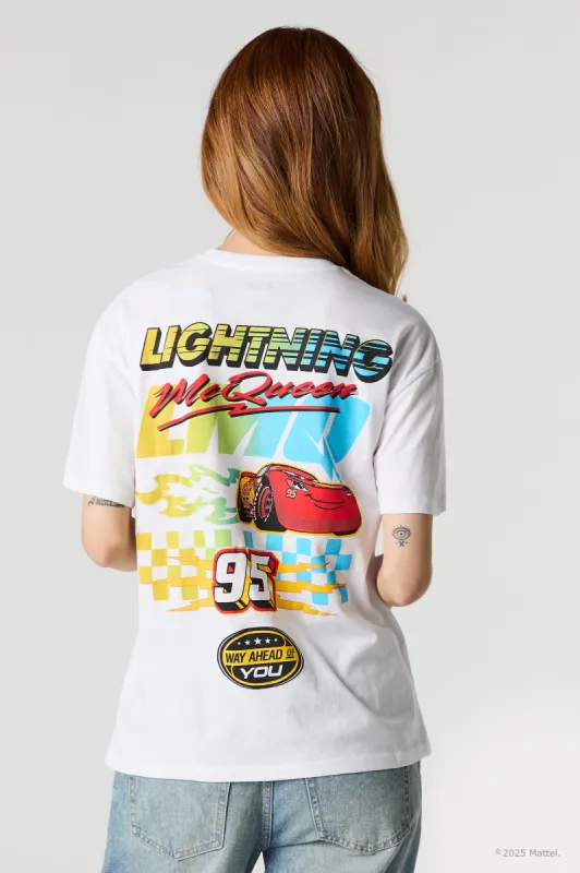 Lightning McQueen Graphic Boyfriend T-Shirt sold by Charlotte Russe