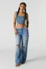 Vintage Wash Distressed Low Rise Baggy Jean sold by Charlotte Russe