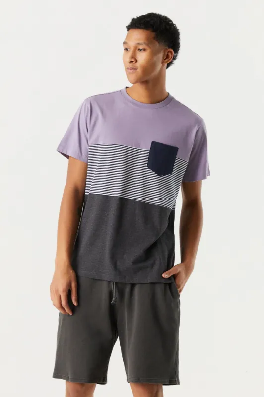 Colour Block Pocket T-Shirt sold by Charlotte Russe
