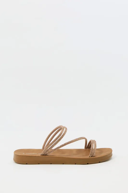 Rhinestone Strappy Sandal sold by Charlotte Russe