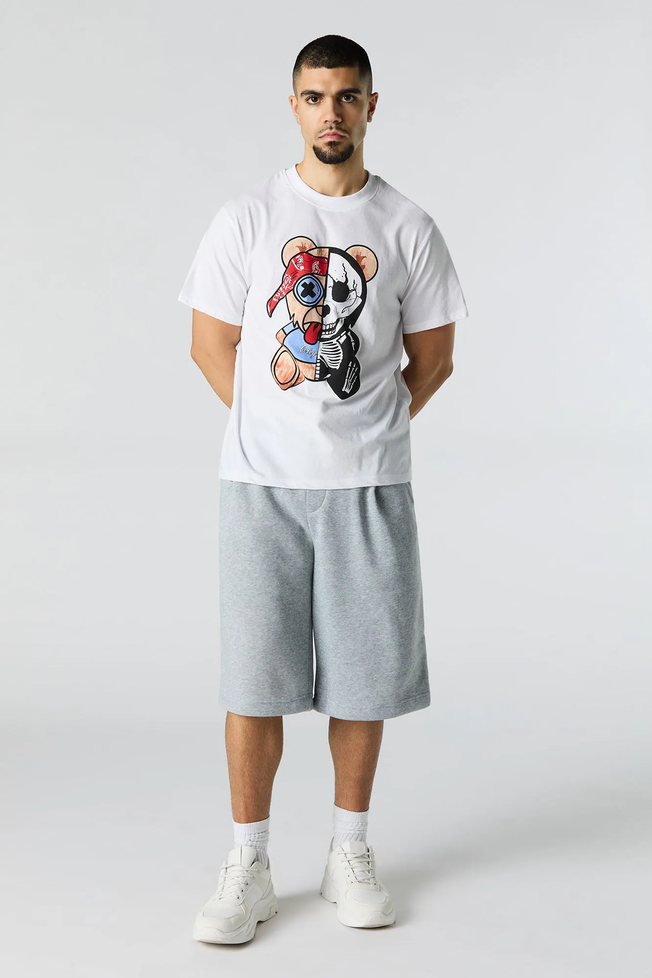 Skull Bear Graphic T-Shirt sold by Charlotte Russe product image thumbnail 3