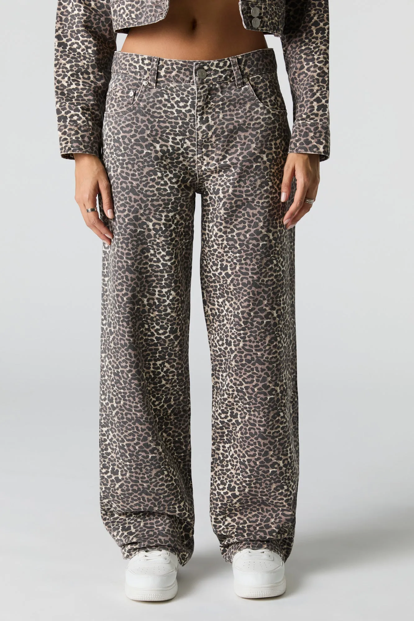 Printed Denim Baggy Jean sold by Charlotte Russe product image thumbnail 2