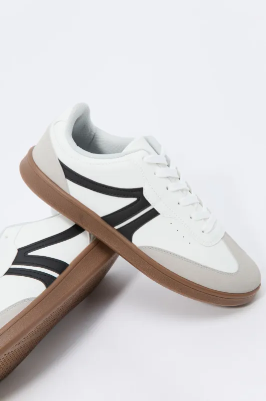 Faux Leather Low Top Retro Sneaker sold by Charlotte Russe
