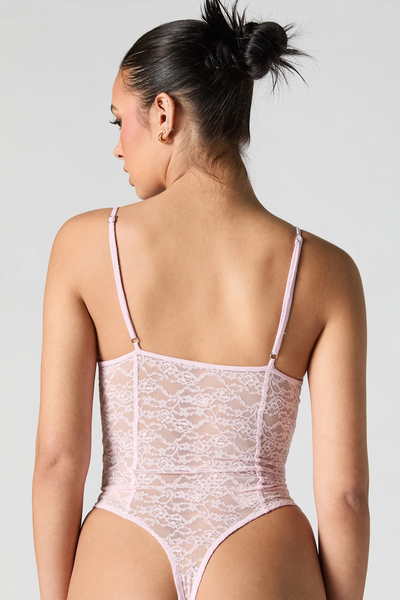No Show Lace Corset Bodysuit sold by Charlotte Russe product image thumbnail 3