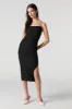 Mesh Ruched Midi Dress sold by Charlotte Russe