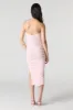 Mesh Ruched Midi Dress sold by Charlotte Russe