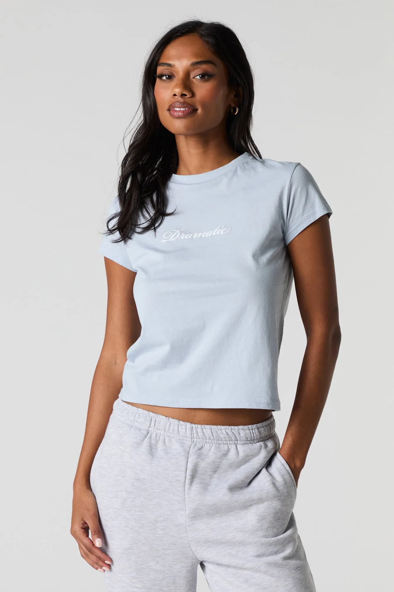 Dramatic Graphic T-Shirt sold by Charlotte Russe