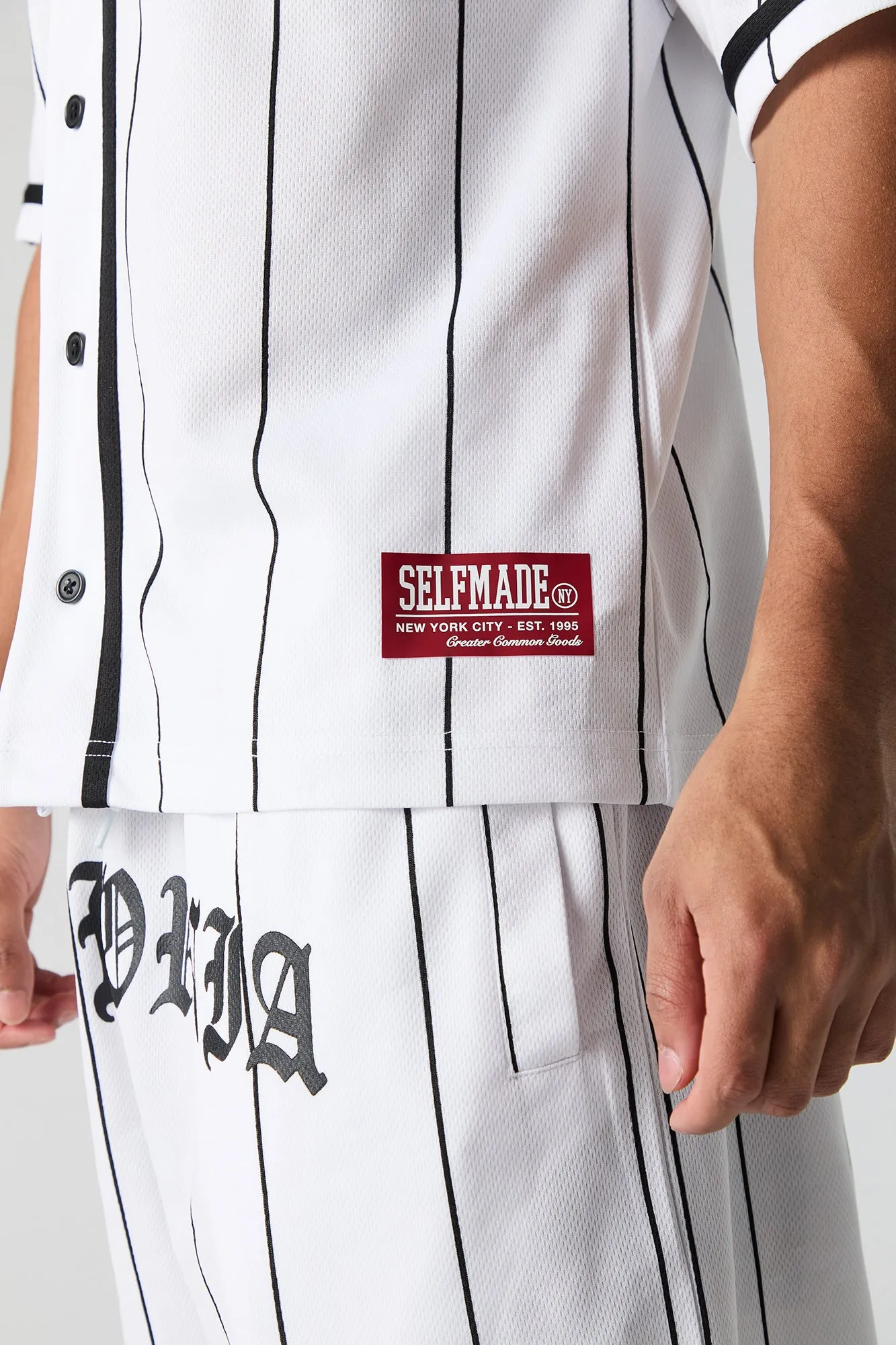 City Graphic Mesh Baseball Jersey sold by Charlotte Russe product image thumbnail 4