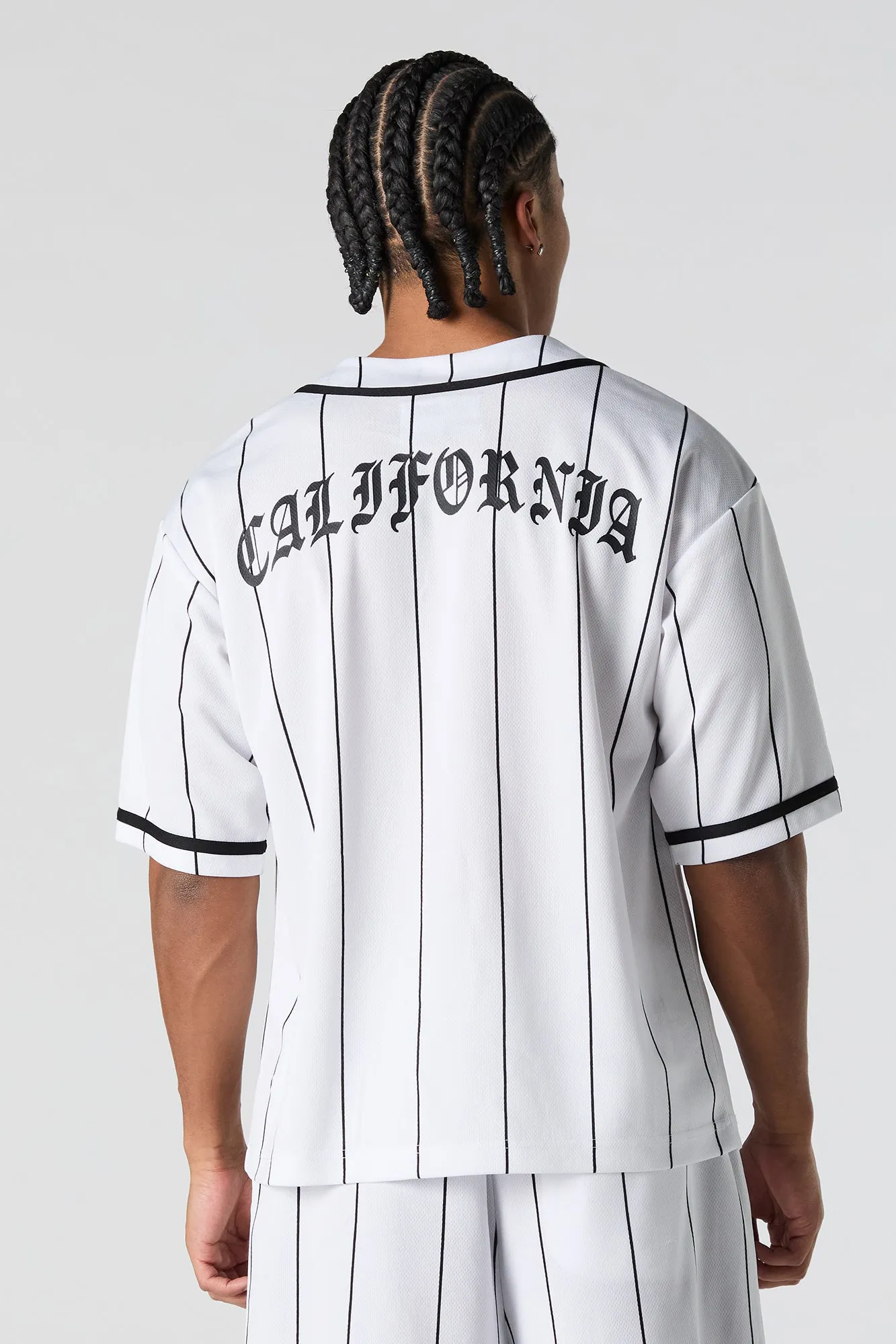 City Graphic Mesh Baseball Jersey sold by Charlotte Russe product image thumbnail 2