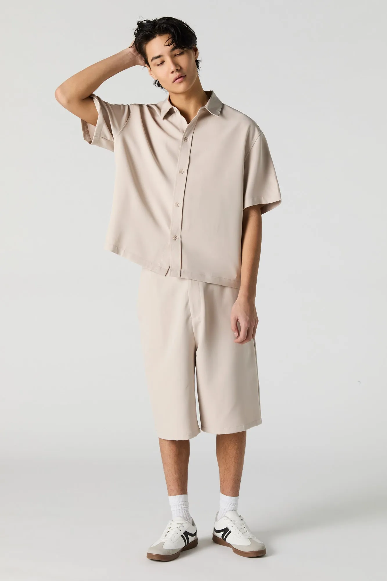 Longline Tailored Short sold by Charlotte Russe product image thumbnail 2