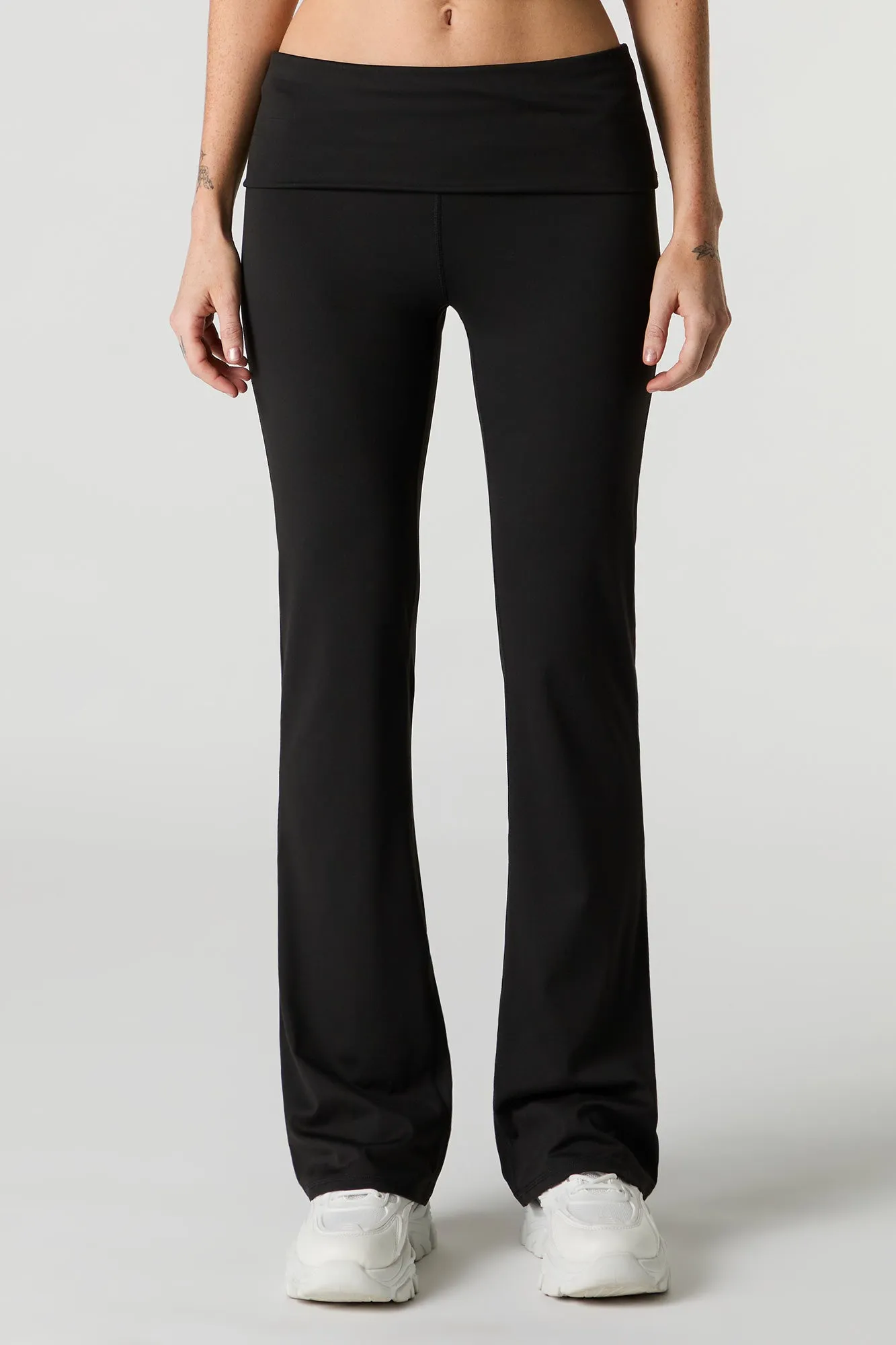 Active Foldover Waist Flare Pant sold by Charlotte Russe product image thumbnail 5
