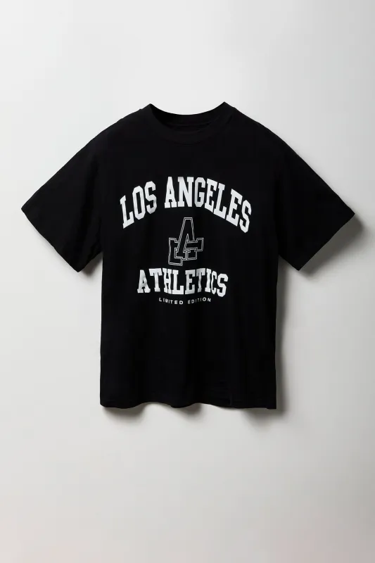 LA Athletics Graphic T-Shirt sold by Charlotte Russe
