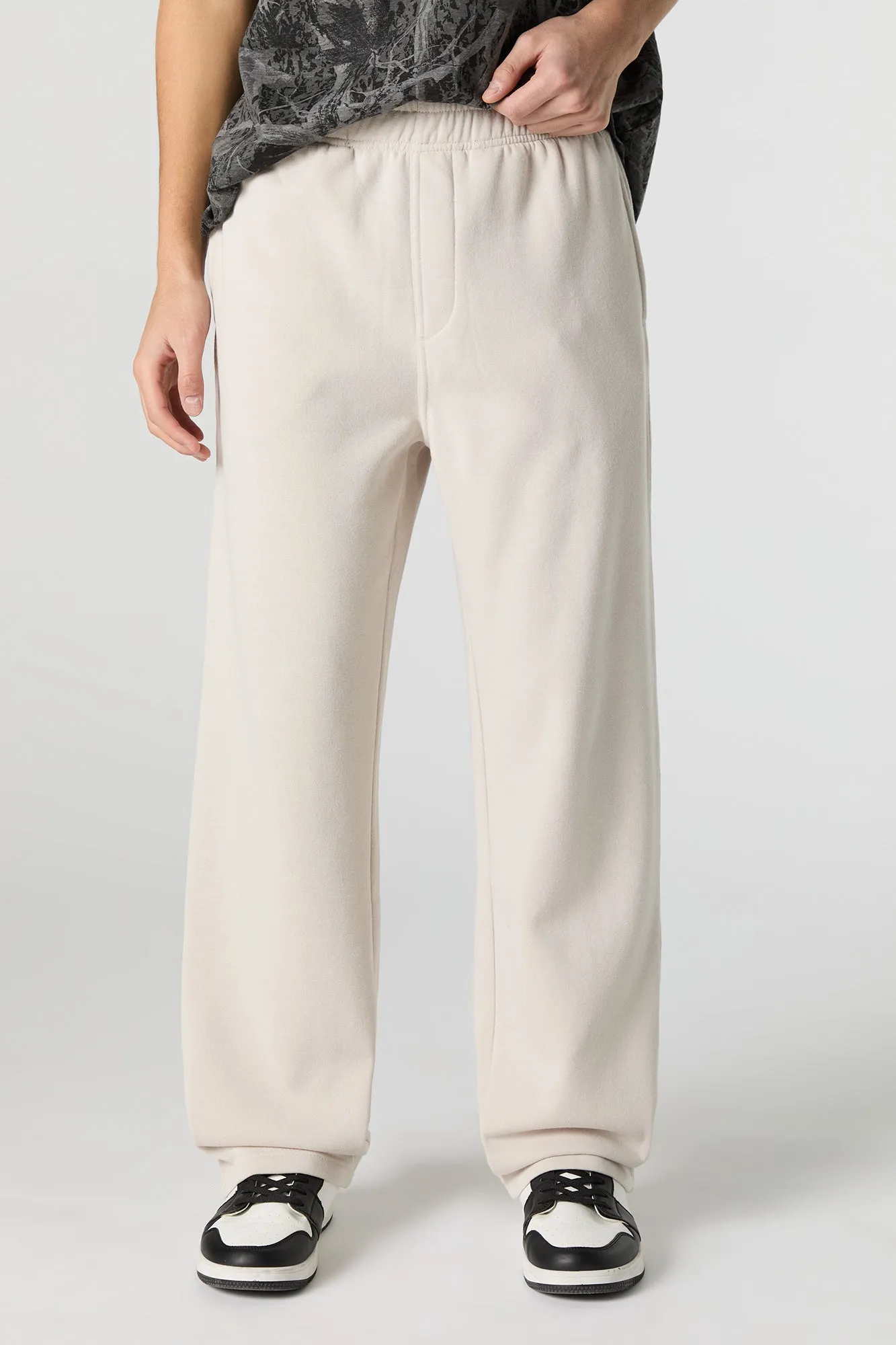 Solid Fleece Sweatpant sold by Charlotte Russe