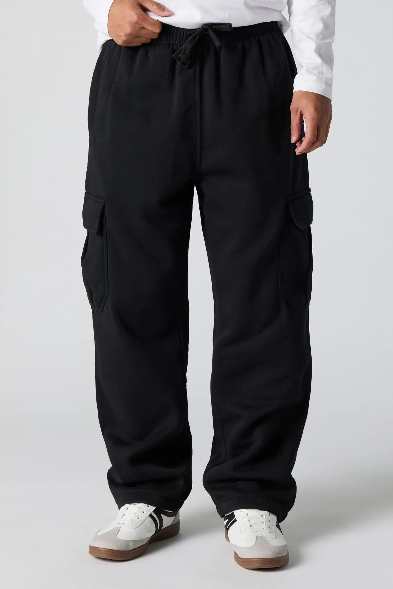 Fleece Cargo Sweatpant sold by Charlotte Russe product image thumbnail 5