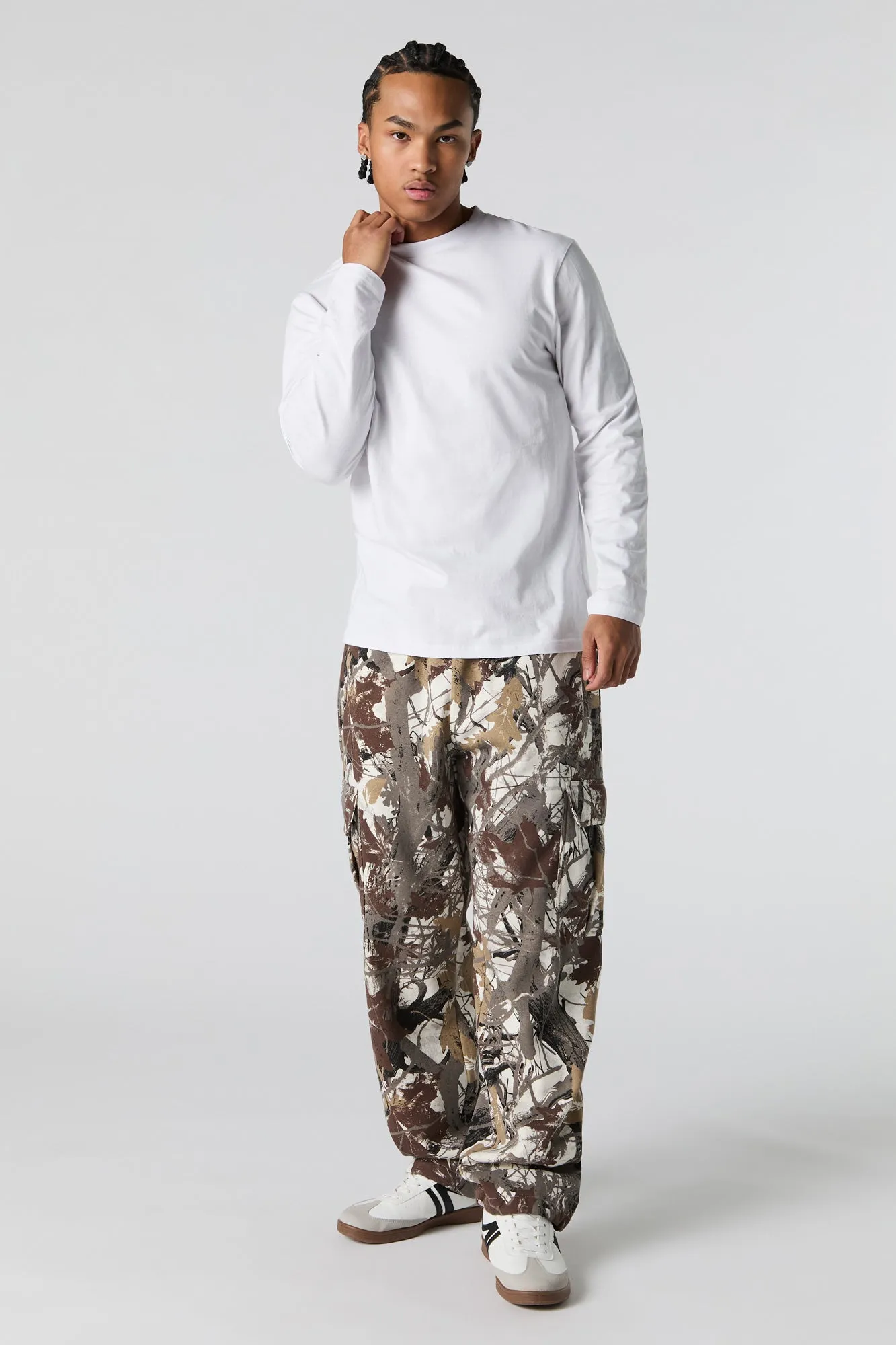 Fleece Cargo Sweatpant sold by Charlotte Russe product image thumbnail 3