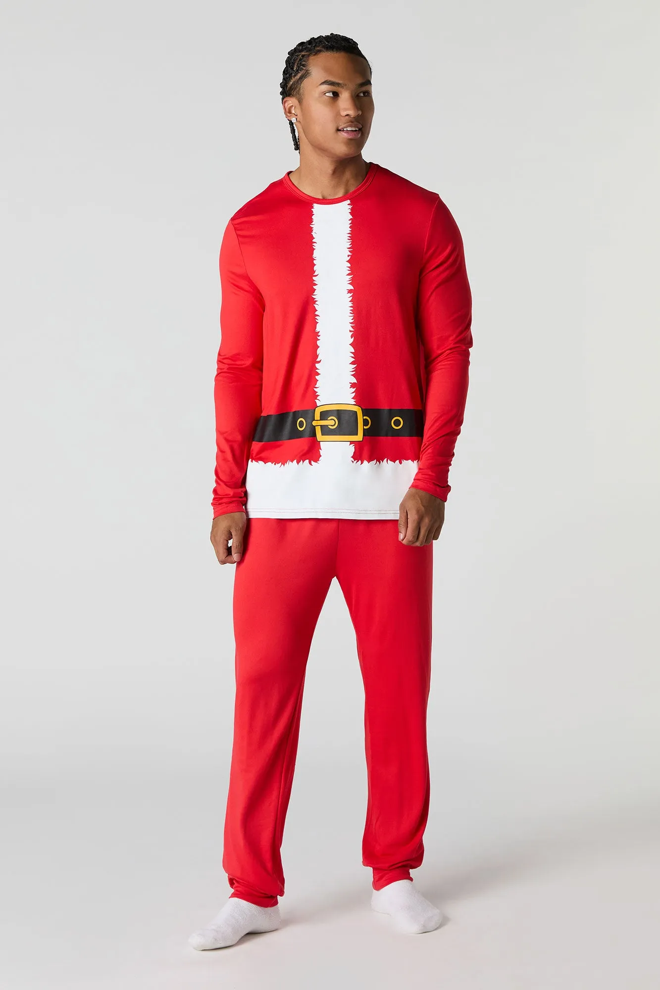 Adult Matching the Family Santa Squad 2 Piece Pajama Set sold by Charlotte Russe product image thumbnail 2