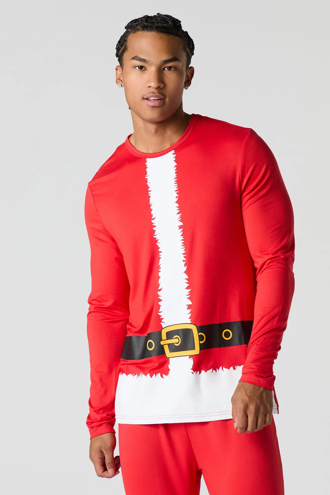 Adult Matching the Family Santa Squad 2 Piece Pajama Set sold by Charlotte Russe product image thumbnail 3