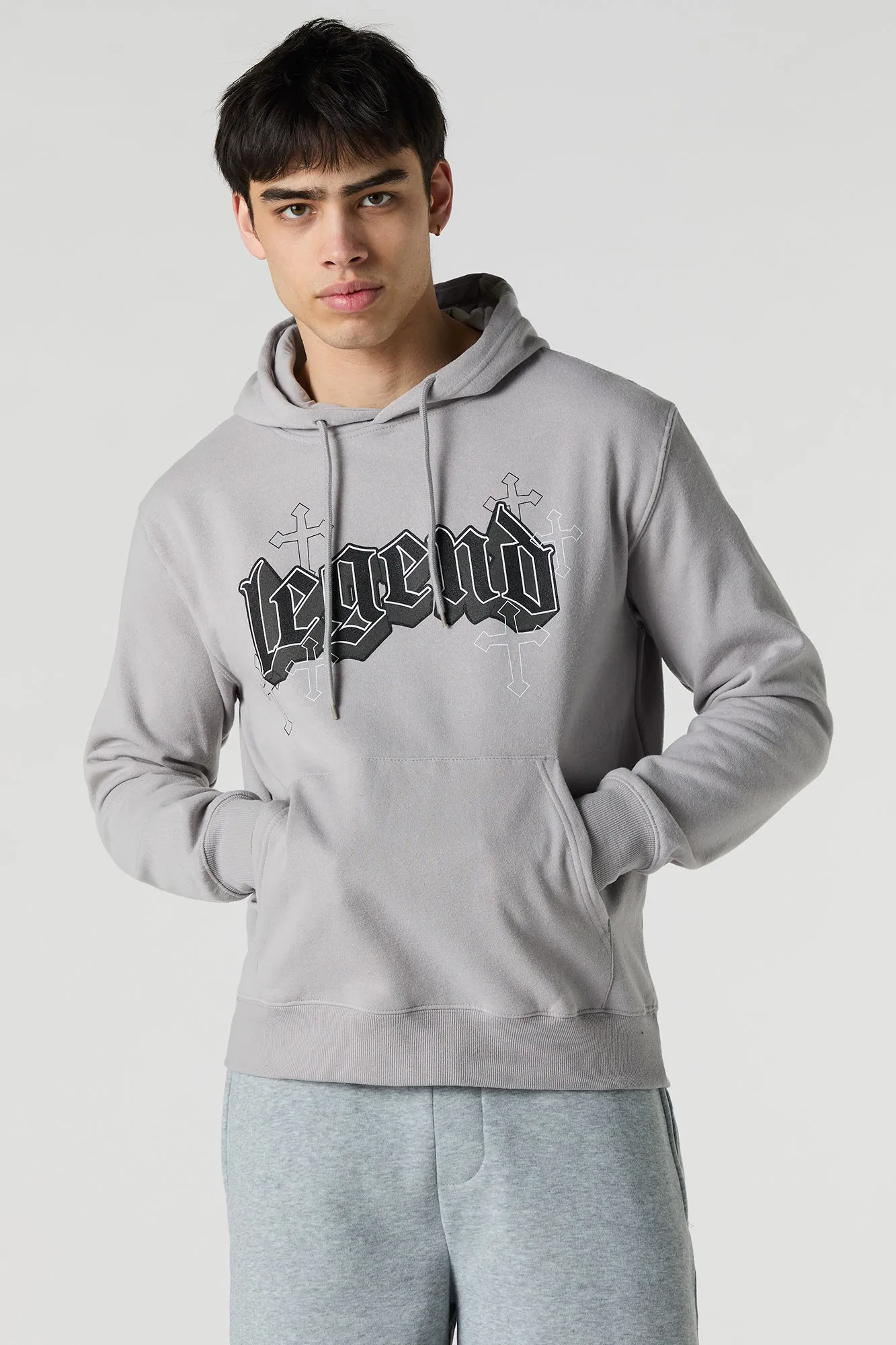 Graphic Fleece Hoodie sold by Charlotte Russe product image thumbnail 5