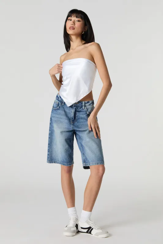 Medium Wash Jort sold by Charlotte Russe