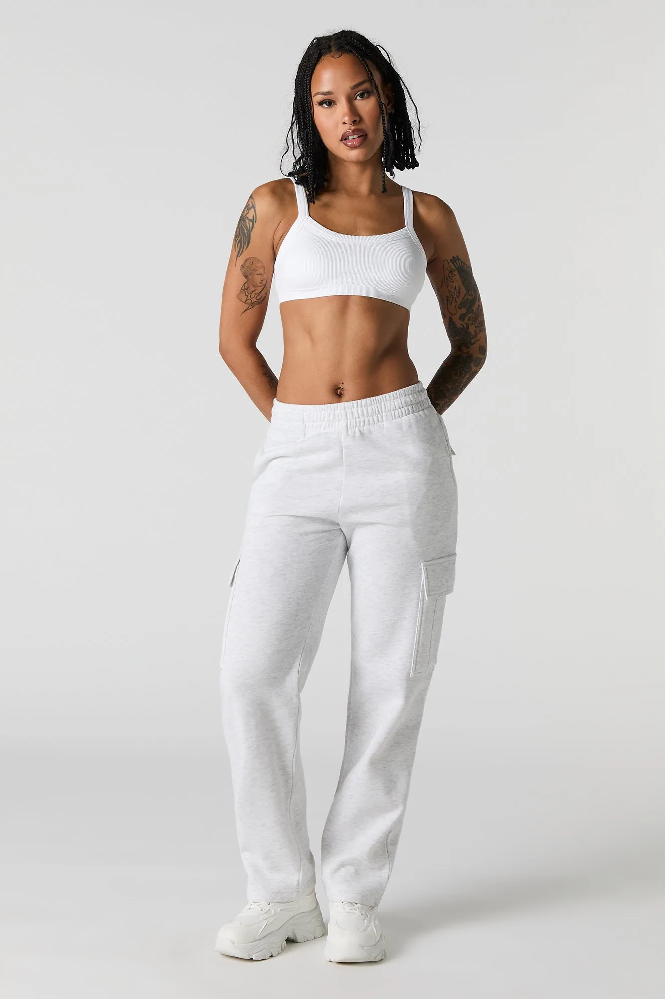 Seamless Ribbed Bralette with Built-In Cups sold by Charlotte Russe product image thumbnail 3