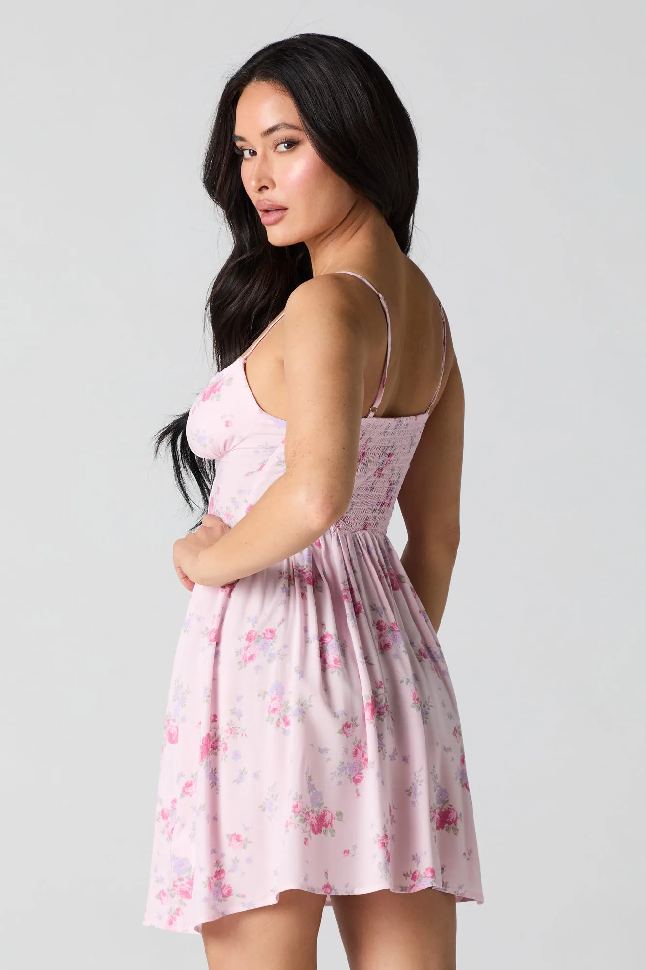 Floral Corset Mini Dress sold by Charlotte Russe product image thumbnail 2