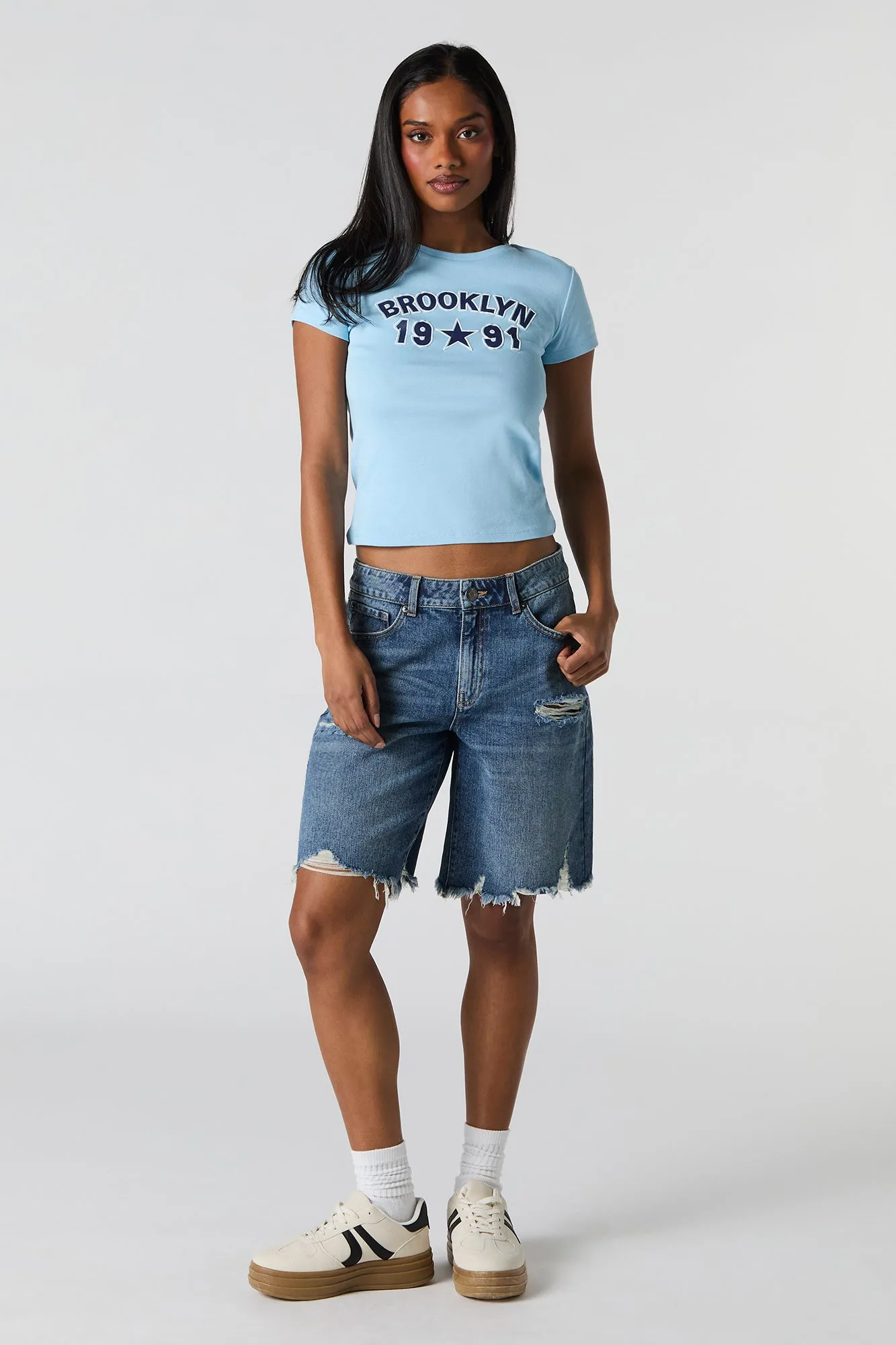 Brooklyn 1991 Graphic T-Shirt sold by Charlotte Russe product image thumbnail 3
