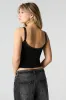 Ribbed Lace Trim Tank with Built-In Bra Cups sold by Charlotte Russe