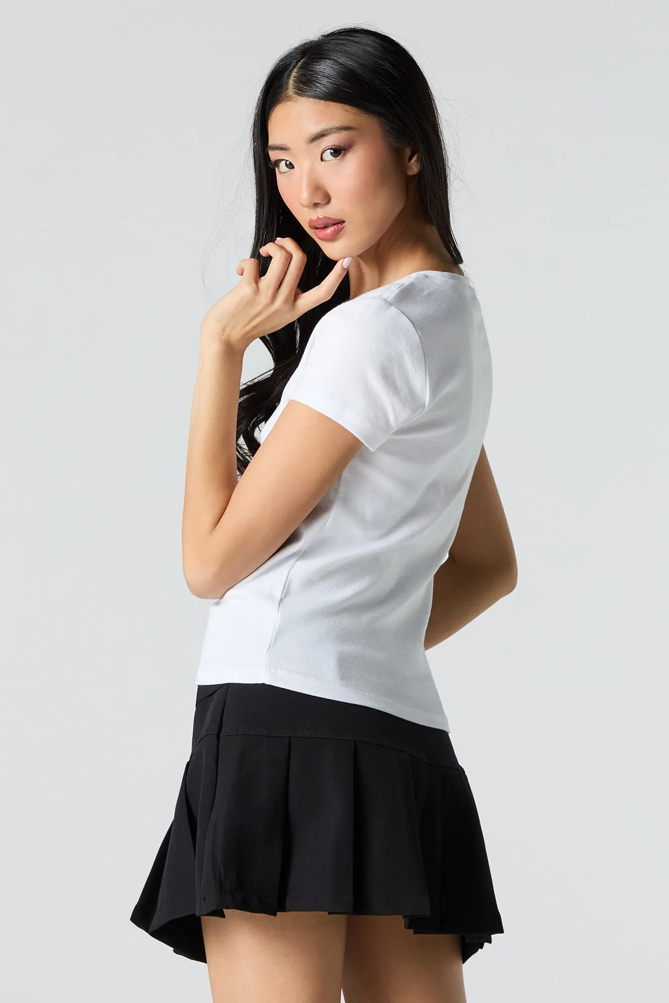 Ribbed St Patrick's T-Shirt sold by Charlotte Russe product image thumbnail 2