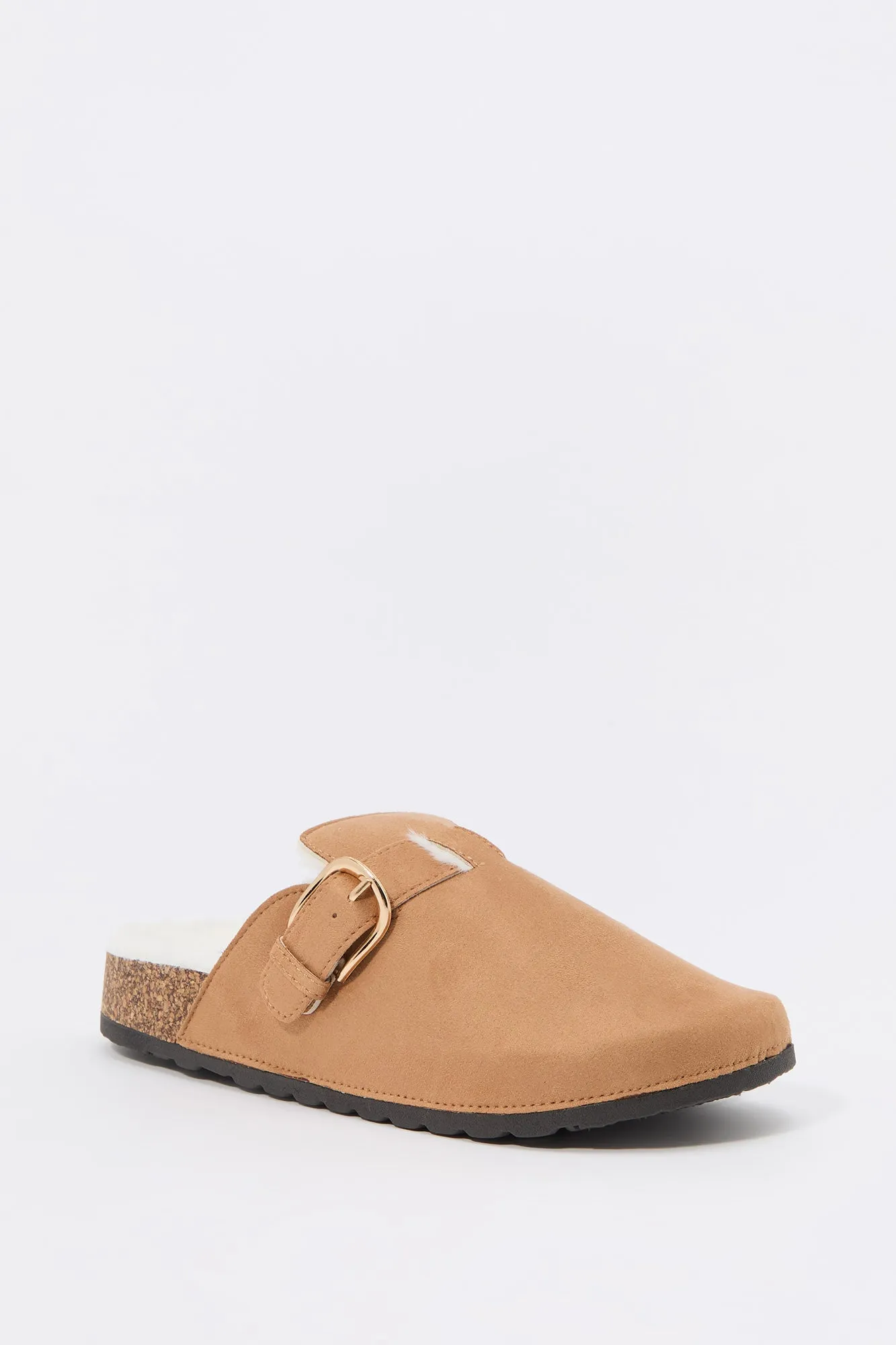 Faux Fur Lined Clog Slide sold by Charlotte Russe product image thumbnail 3