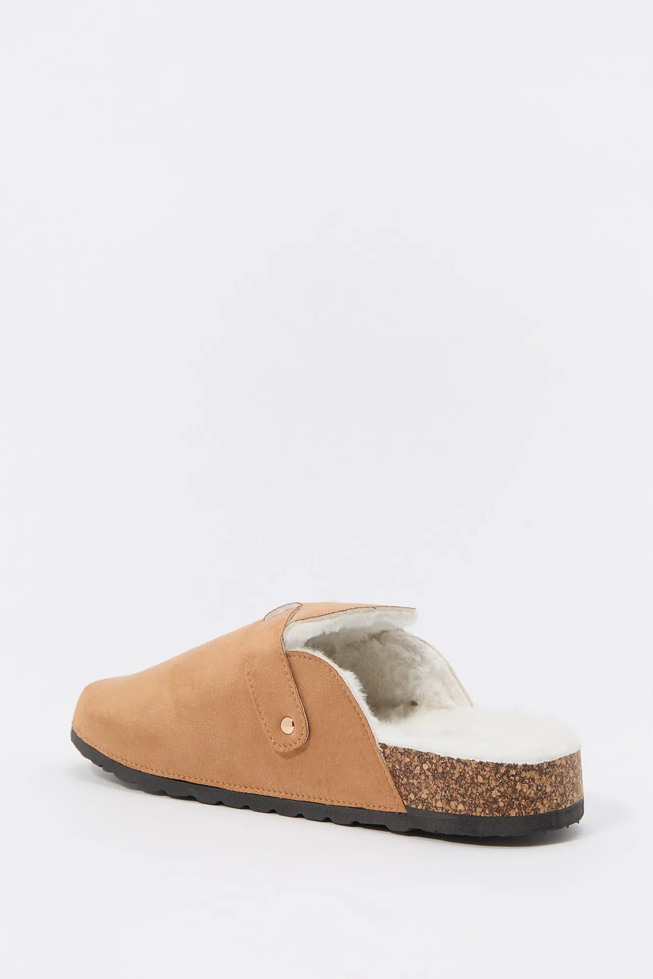 Faux Fur Lined Clog Slide sold by Charlotte Russe product image thumbnail 4