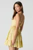 Printed Tie Back Tiered Mini Dress sold by Charlotte Russe