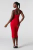 Mesh Ruched Bustier Midi Dress sold by Charlotte Russe