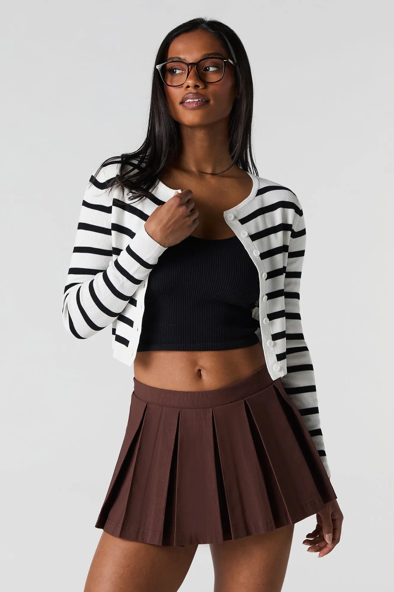 Pleated Mini Skort sold by Charlotte Russe