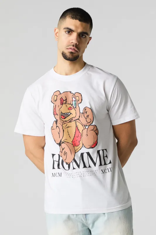 Evil Teddy Graphic T-Shirt sold by Charlotte Russe
