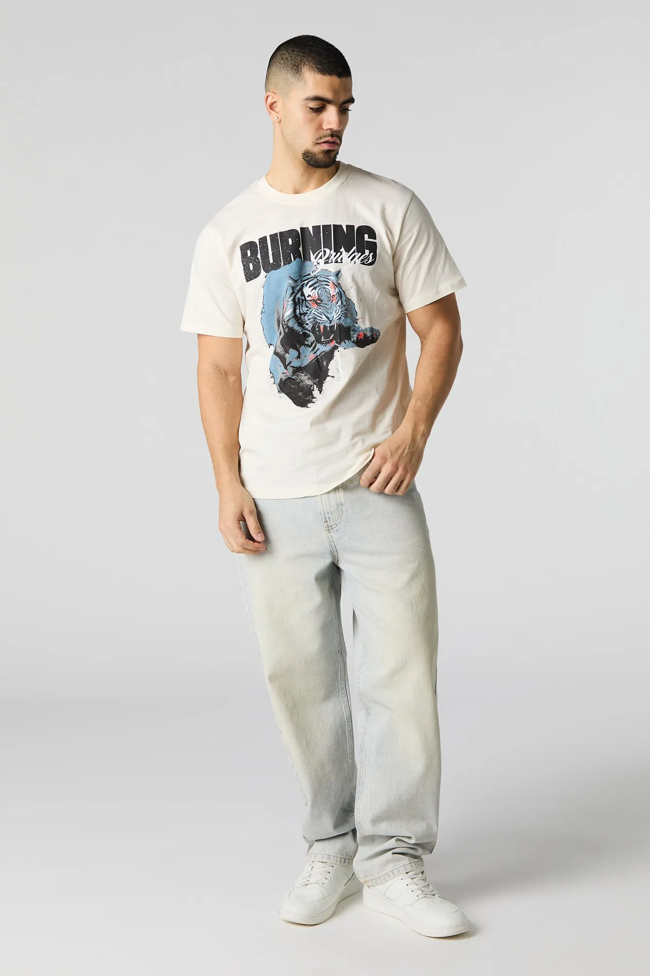 Burning Bridges Graphic T-Shirt sold by Charlotte Russe product image thumbnail 3