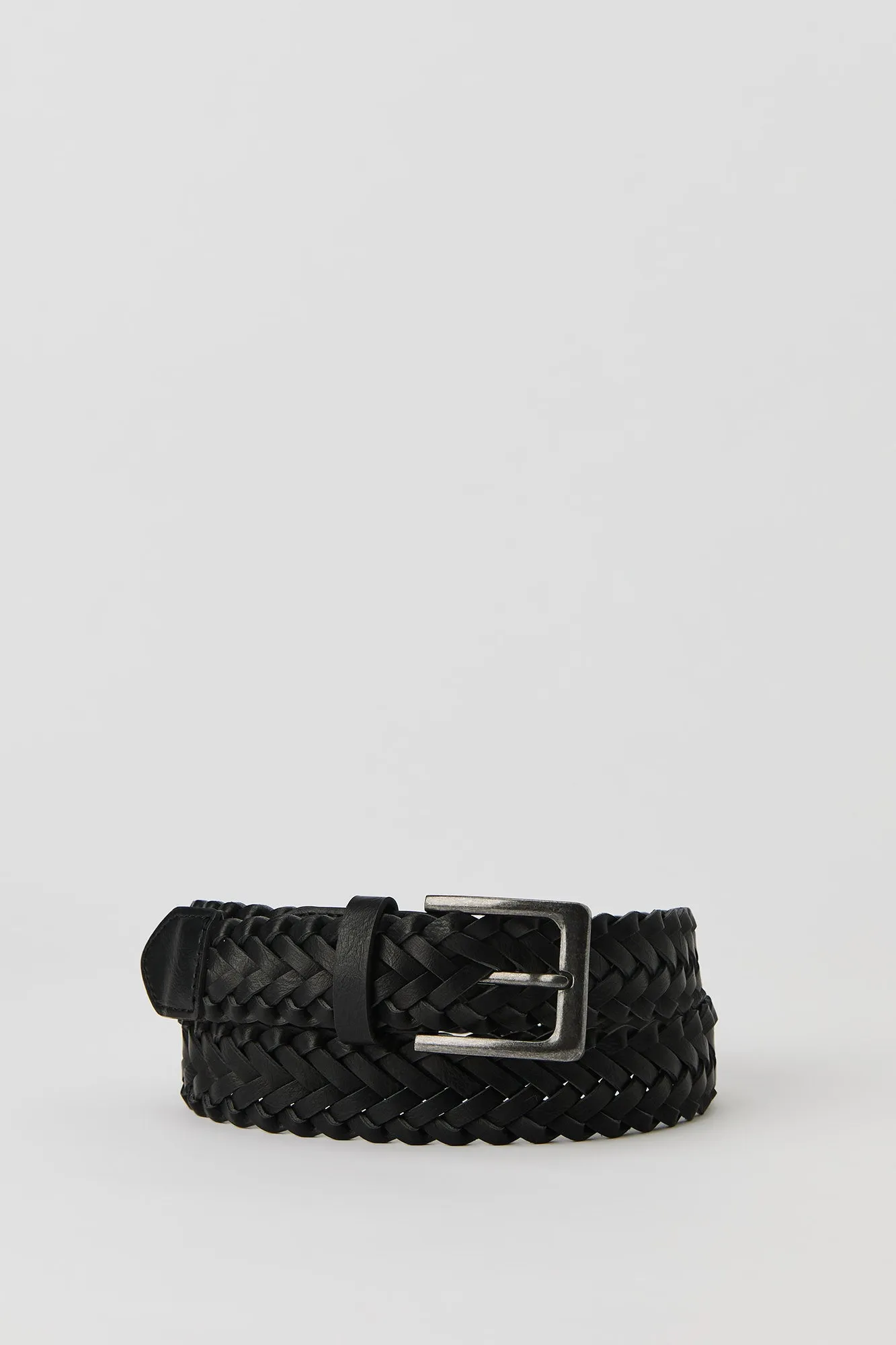 Braided Faux Leather Belt sold by Charlotte Russe
