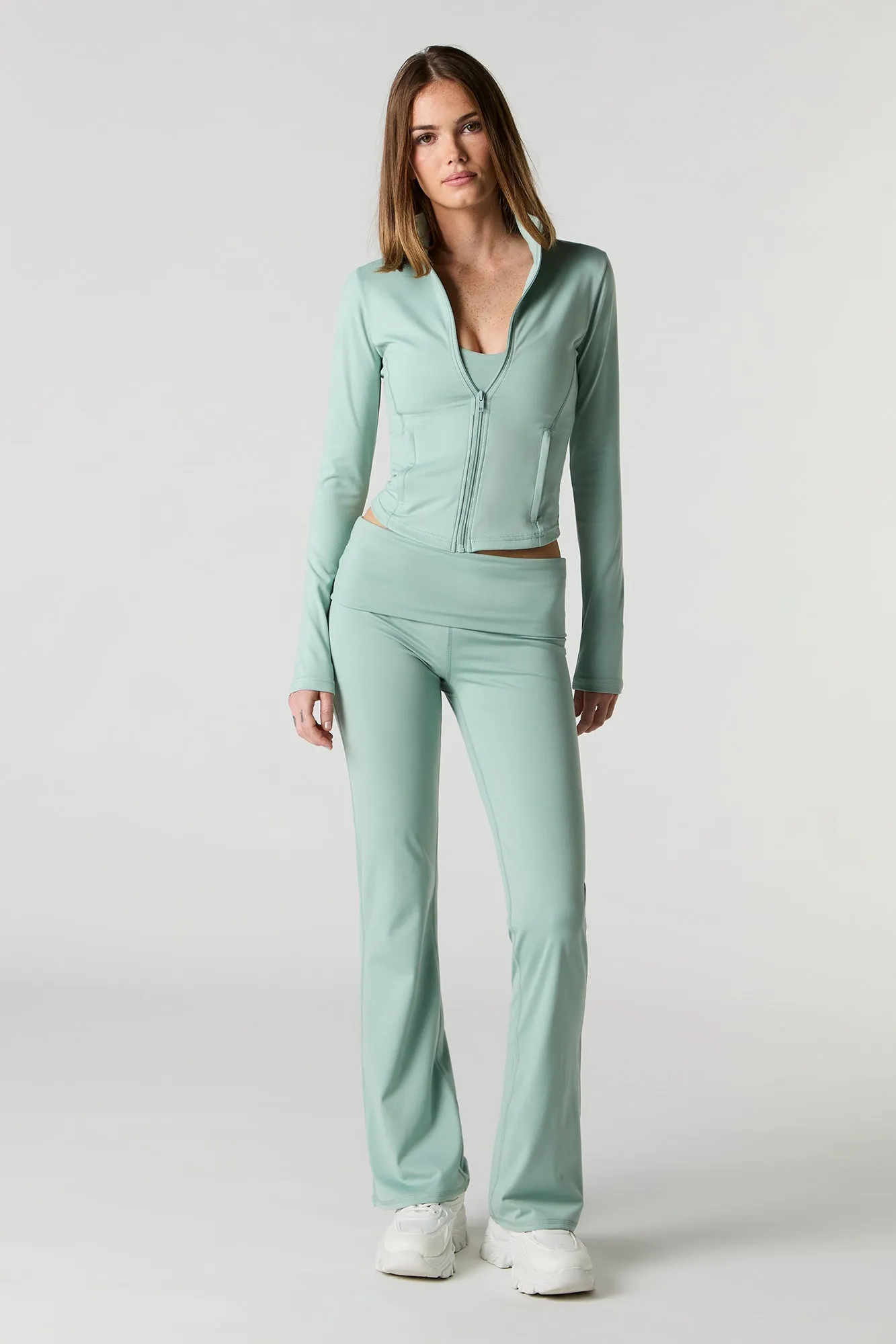 Active Zip-Up Jacket sold by Charlotte Russe product image thumbnail 3