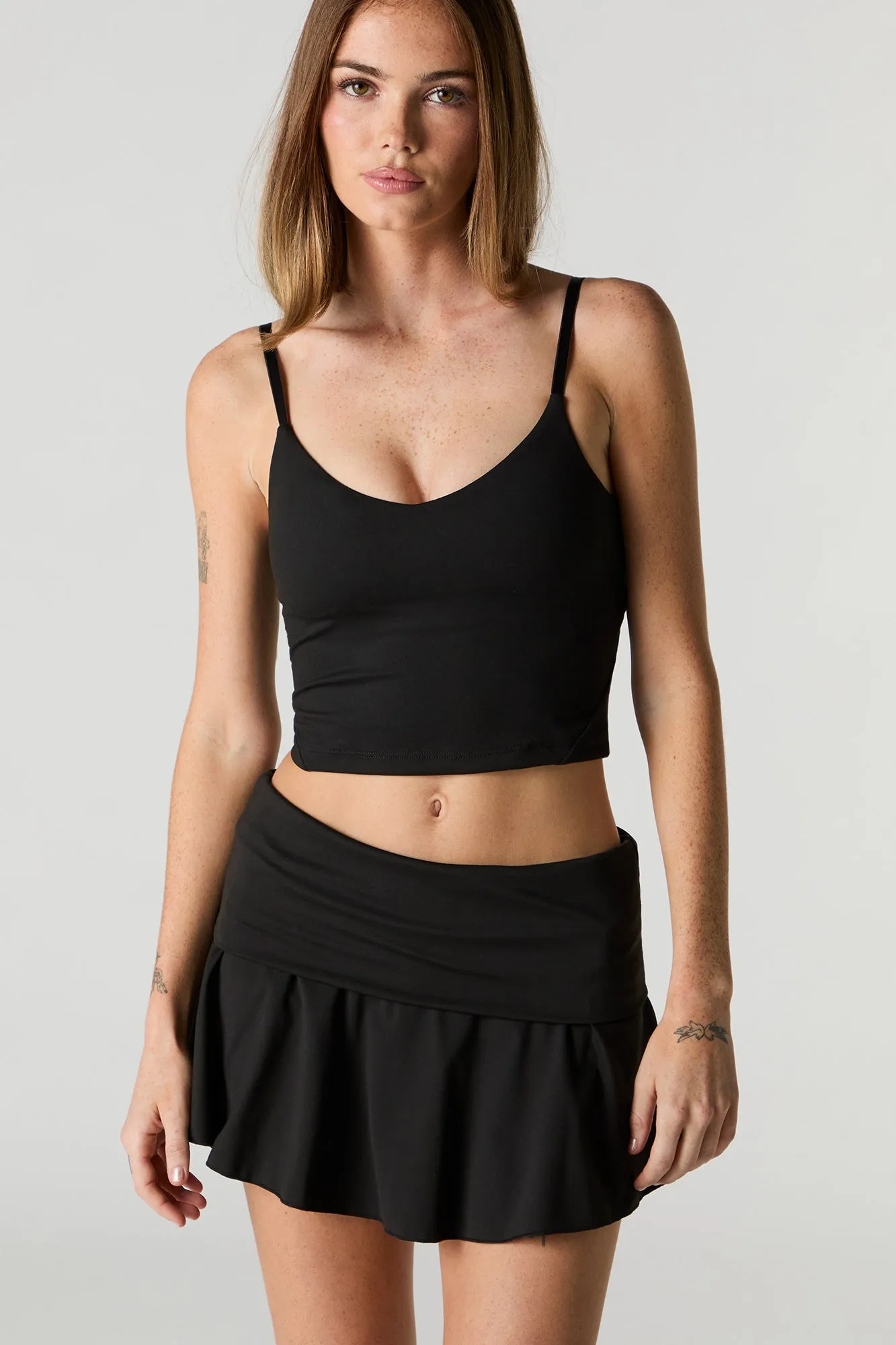 Active Foldover Waist Mini Skort with Pockets sold by Charlotte Russe product image thumbnail 5