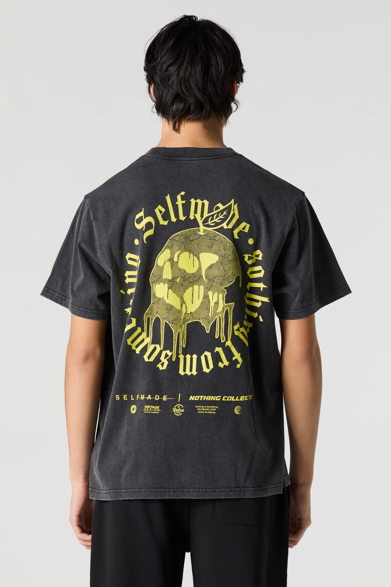 Self Made Something Graphic Washed T-Shirt sold by Charlotte Russe