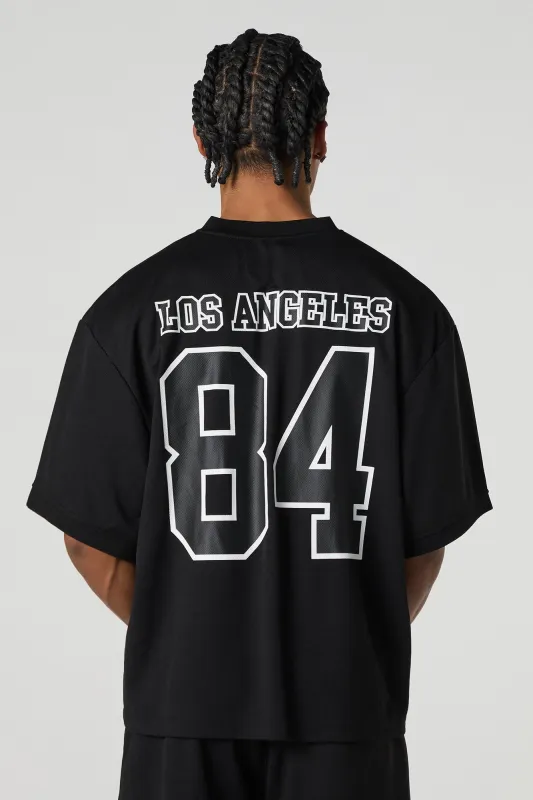 LA Graphic Mesh Football Jersey sold by Charlotte Russe