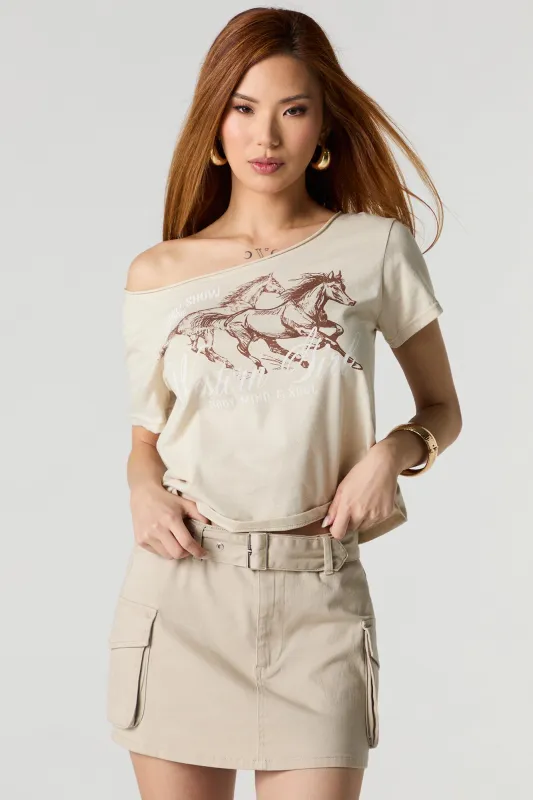 Belted Cargo Mini Skirt sold by Charlotte Russe