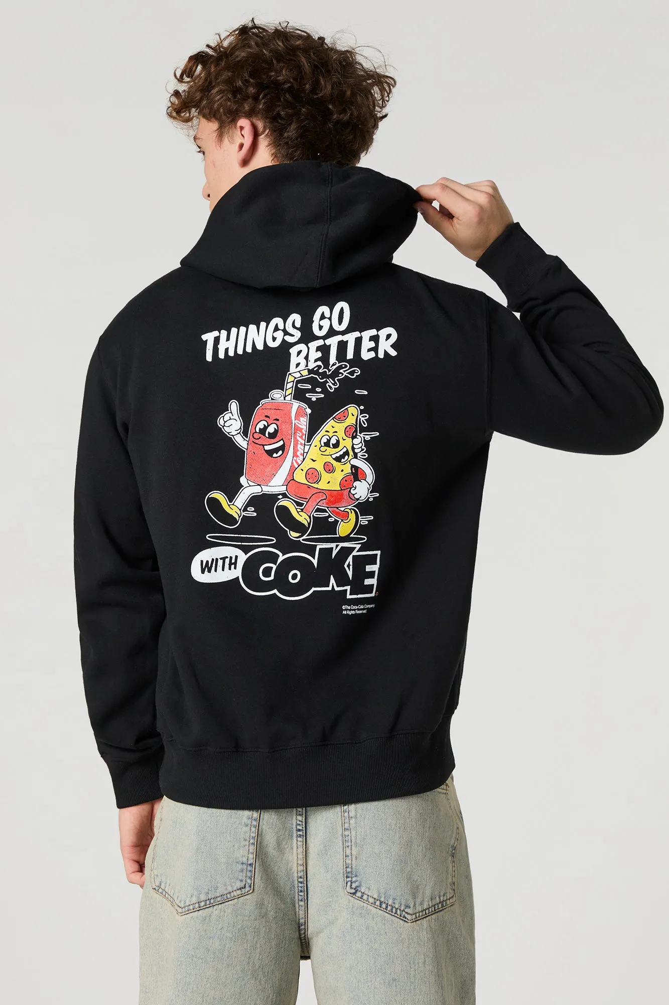 Coca-Cola Graphic Hoodie sold by Charlotte Russe