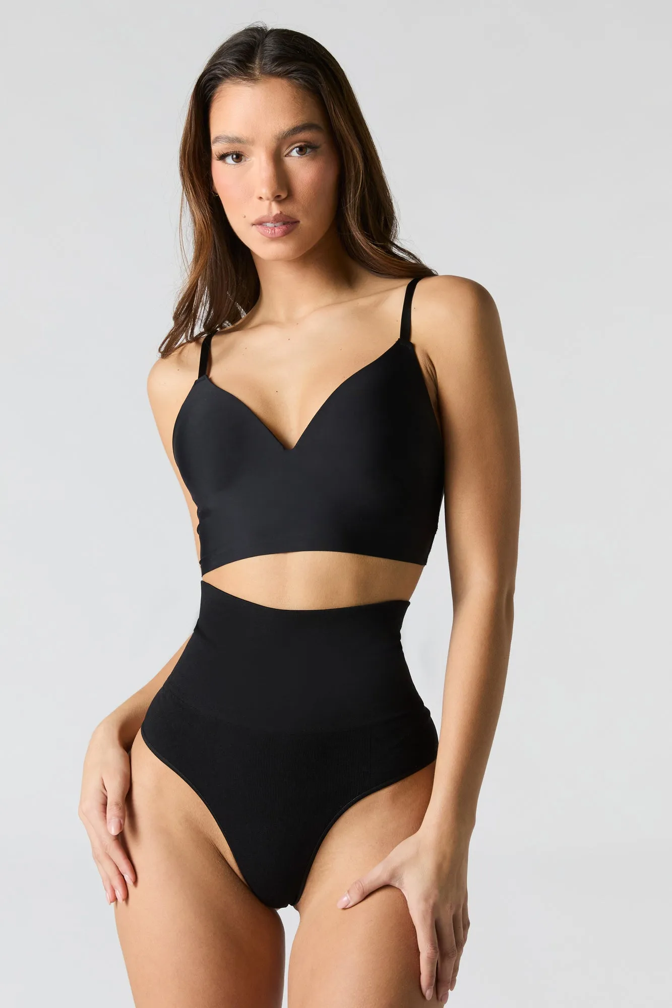 Seamless High Rise Thong Shapewear sold by Charlotte Russe product image thumbnail 4