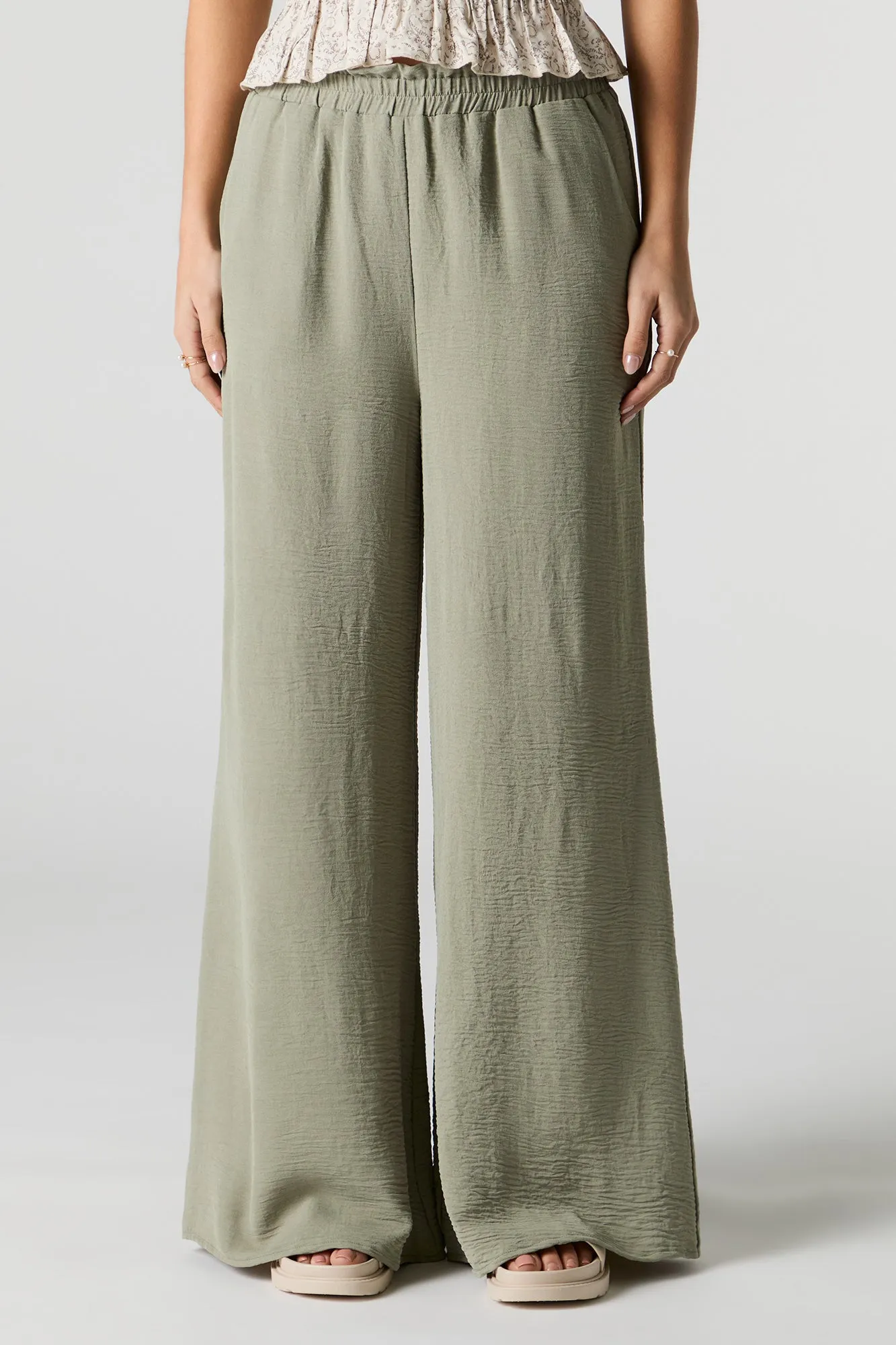 Flowy Wide Leg Pant sold by Charlotte Russe product image thumbnail 2