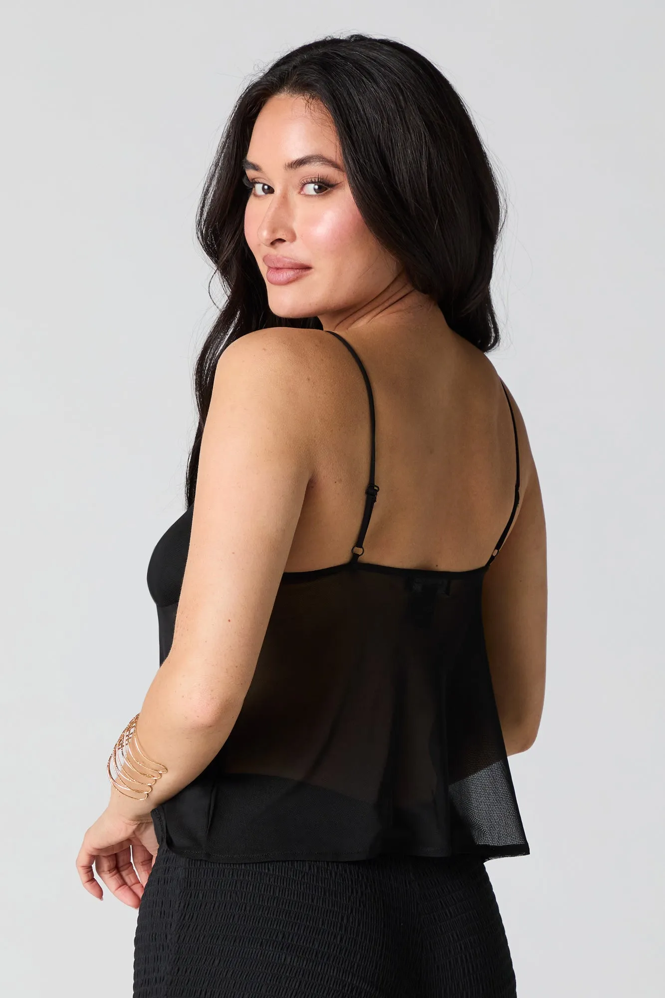 Mesh Wrap Tank sold by Charlotte Russe product image thumbnail 5